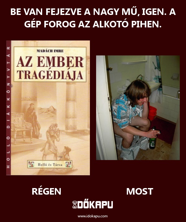 Be van fejezve a nagy mű, igen. A gép forog az alkotó pihen.
title=