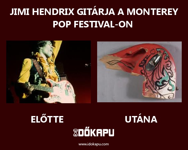 jimi hendrix gitárja a monterey pop festival-on 
 
 title=