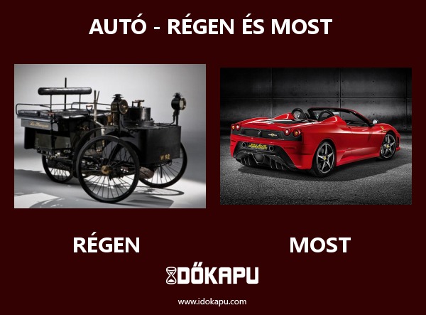 Autó - régen és most 
 
 title=